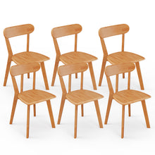 Load image into Gallery viewer, MODEER Solid Wood Dining Chairs with Curved Back