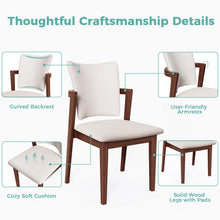 Load image into Gallery viewer, MORDEER Solid Wood Upholstered Dining Chairs
