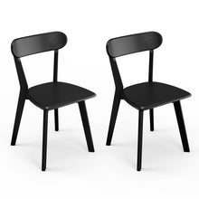 Load image into Gallery viewer, MODEER Solid Wood Dining Chairs with Curved Back