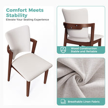 Load image into Gallery viewer, MORDEER Solid Wood Upholstered Dining Chairs