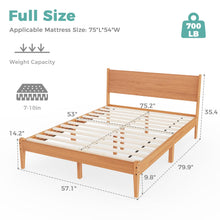 Load image into Gallery viewer, MORDEER Malaysian Oak Queen Bed Frame Platform Bedframe with 12 Slats Support