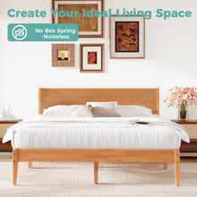 Load image into Gallery viewer, MORDEER Malaysian Oak Queen Bed Frame Platform Bedframe with 12 Slats Support