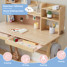 Load image into Gallery viewer, 47.24" Solid Wood Kids Table and Chair Set