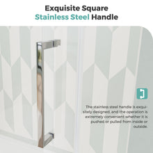 Load image into Gallery viewer, Semi-Frameless Gold Shower Door with Ultra White Clear Tempered Glass