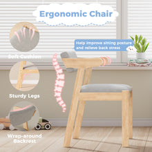 Load image into Gallery viewer, 47.24" Solid Wood Kids Table and Chair Set