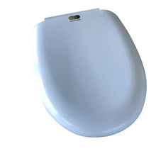 Load image into Gallery viewer, MORDEER Round White Toilet Seat, Modern Plastic Toilet Seat Easy Install, Light Weight