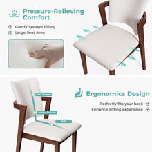 Load image into Gallery viewer, MORDEER Solid Wood Upholstered Dining Chairs