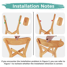 Load image into Gallery viewer, MODEER Solid Wood Dining Chairs with Curved Back