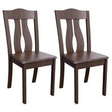 Load image into Gallery viewer, MORDEER Solid Wood Dining Chairs with Streamlined High Slat Back
