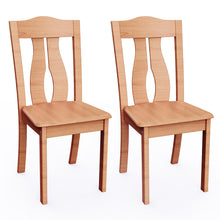 Load image into Gallery viewer, MORDEER Solid Wood Dining Chairs with Streamlined High Slat Back
