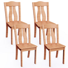 Load image into Gallery viewer, MORDEER Solid Wood Dining Chairs with Streamlined High Slat Back
