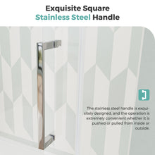 Load image into Gallery viewer, Semi-Frameless Gold Shower Door with Ultra White Clear Tempered Glass
