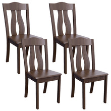 Load image into Gallery viewer, MORDEER Solid Wood Dining Chairs with Streamlined High Slat Back
