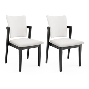 MORDEER Solid Wood Upholstered Dining Chairs